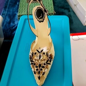 ShoePie, 8, Black/Beige